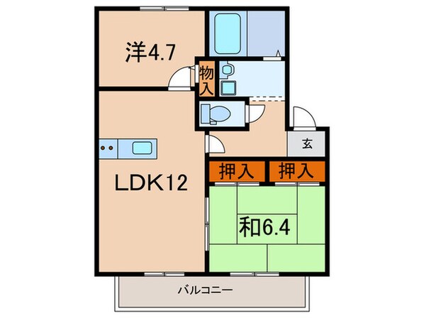 グランメールⅠの物件間取画像